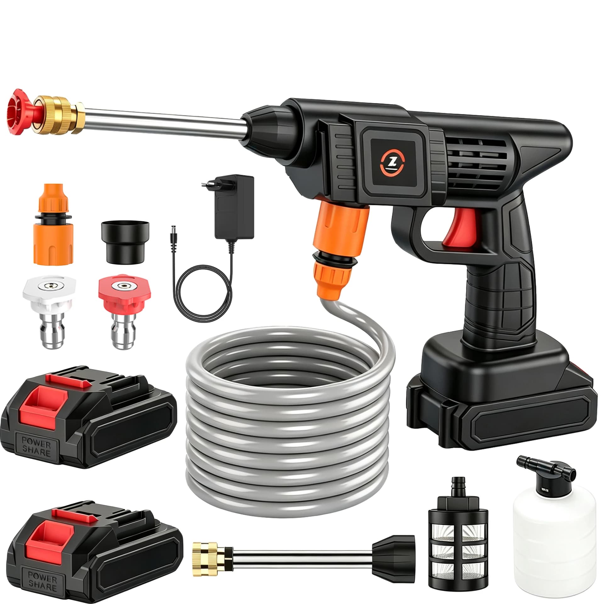 Cordless High Pressure Lever Wash Spray Water Gun Car Wash Pressure Washer Machine Portable Jet Cleaner for Makita 21V Battery