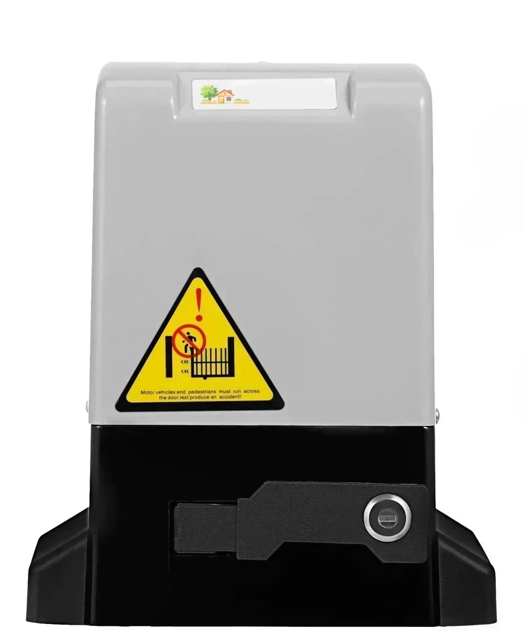 SIHAO 1300LBS Automatic Sliding Gate Opener Electric Garage Door Operator with 2 Keys & 4m Racks Use for Hotel Factory School