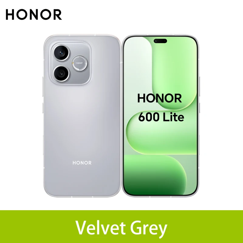 HONOR 600 Lite 5G Smartphone EU Version MediaTek Dimensity 7100 Elite 6.6"120Hz AMOLED Display 6520mAh 45W SuperCharge 108MP