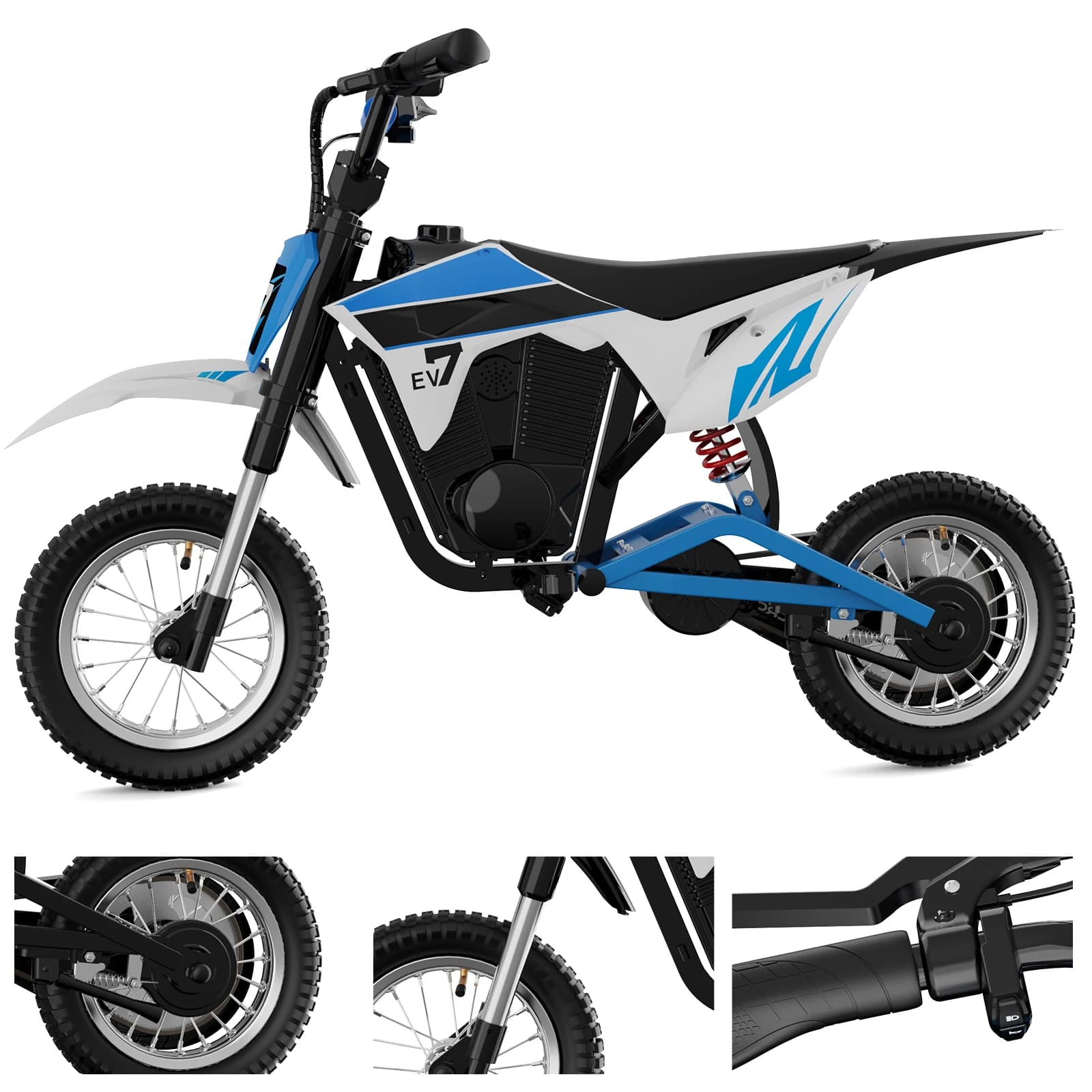 Children's electric Motorbike EVERCROSS TECH EV12M Pro - 300W, 25 km/h, 15 km battery life, Bluetooth & LED 12 ''tires