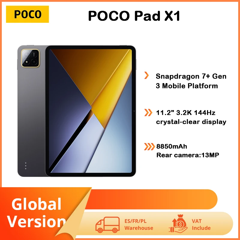POCO Pad X1 8GB 512GB Tablet PC 11'' 144Hz Wi-Fi 6E 8850mAh