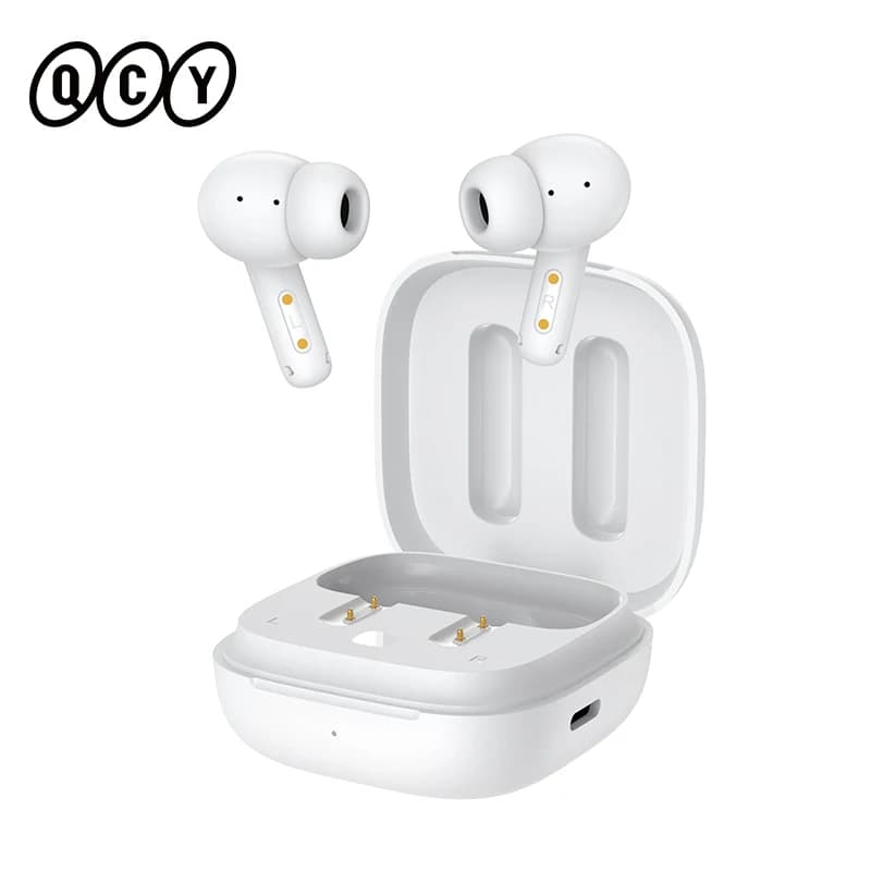 QCY T13 ANC Active Noise Cancelling Wireless Earbuds Bluetooth 5.3 Headphones 4 Mics ENC Clear Calls Earphones 30H Playtime IPX5