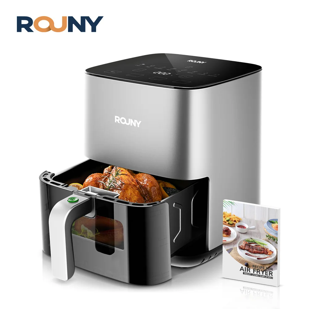Air Fryer 5L, Electric Hot Fryer Oven Oilless Cooker with Touch Control & Nonstick Basket & Visible Window, MIUI-Cyclone Tech