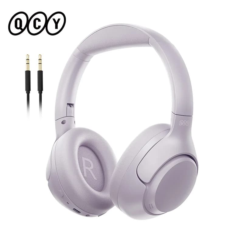 QCY H3 ANC Wireless Headphones 43dB Hybrid Active Noise Cancelling Bluetooth 5.4 Headset Hi-Res with LDAC Over Ear Headset 60Hrs