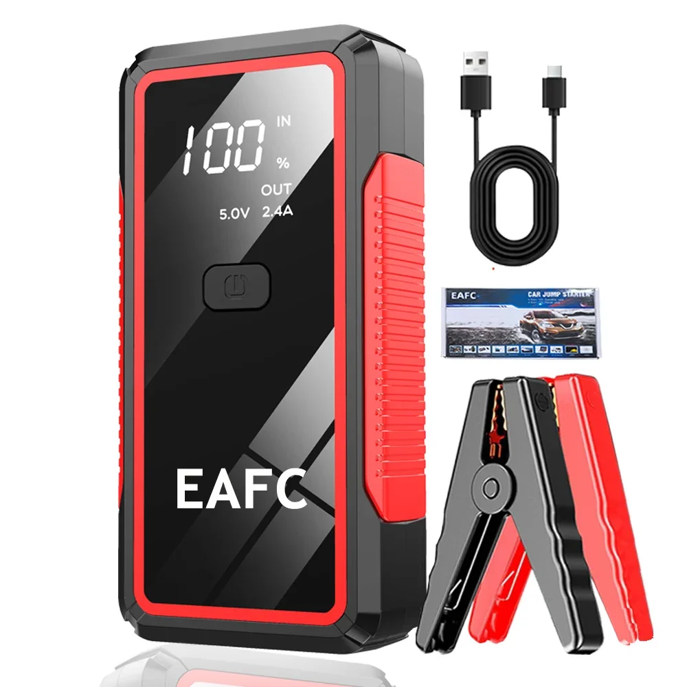 Car Jump Starter 2000A Battery Charger Emergency Power Bank Booster for 12V Petrol and Diesel Vehicles Starting